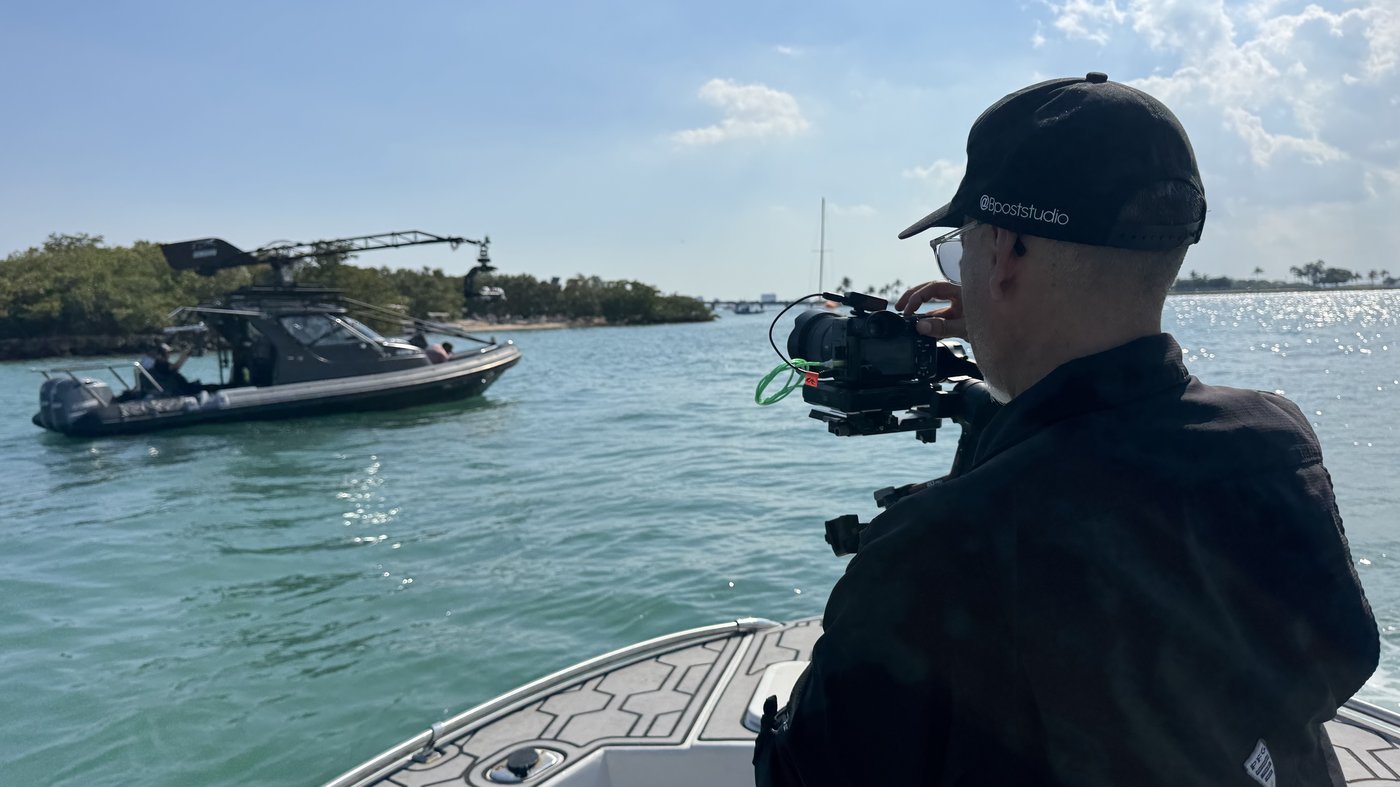 Chase boat capturing the Basilisk